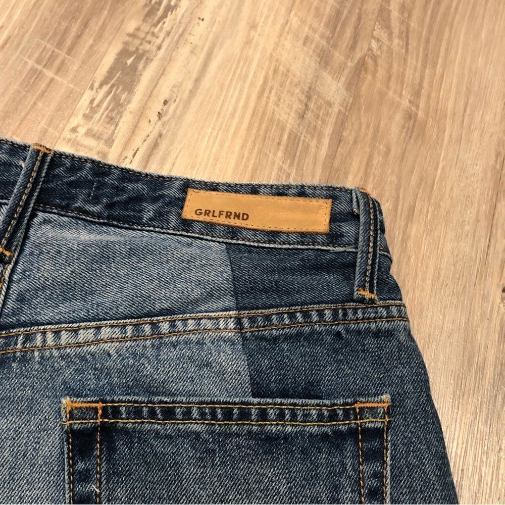 GRLFRND Distressed Blue Jean Shorts - Picture 6 of 9